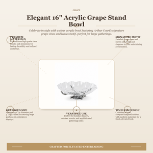 Grape Stand Acrylic Bowl 16 6