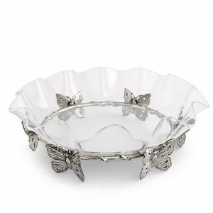 Butterfly Stand Acrylic Bowl 16 1