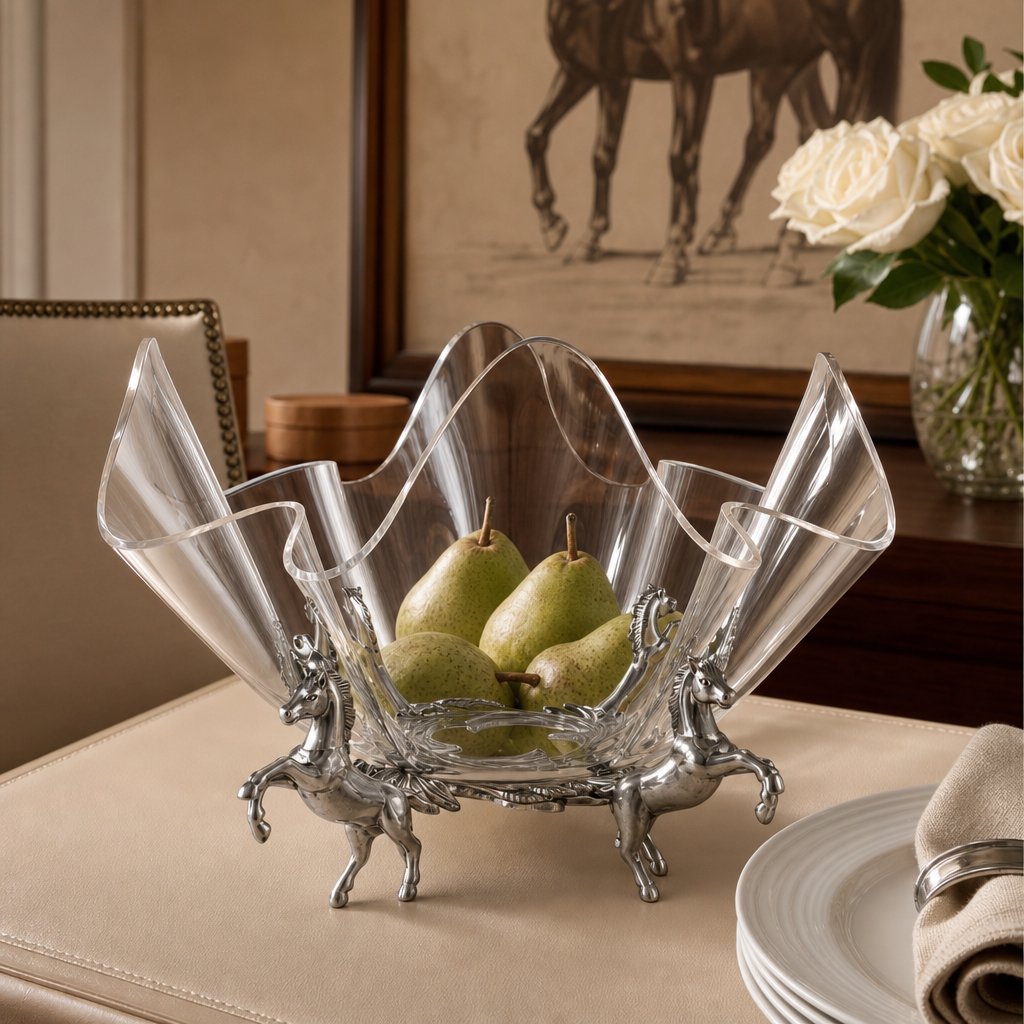Horse Stand Acrylic Bowl 14 2