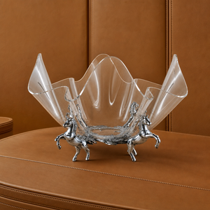 Horse Stand Acrylic Bowl 14 12