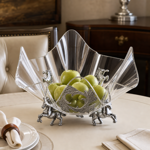 Horse Stand Acrylic Bowl 14 5