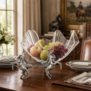 Horse Stand Acrylic Bowl 11 7
