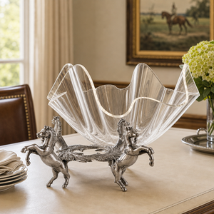 Horse Stand Acrylic Bowl 11 3