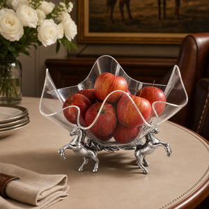 Horse Stand Acrylic Bowl 11 4