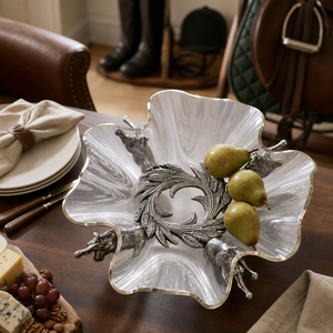 Horse Stand Acrylic Bowl 11 9