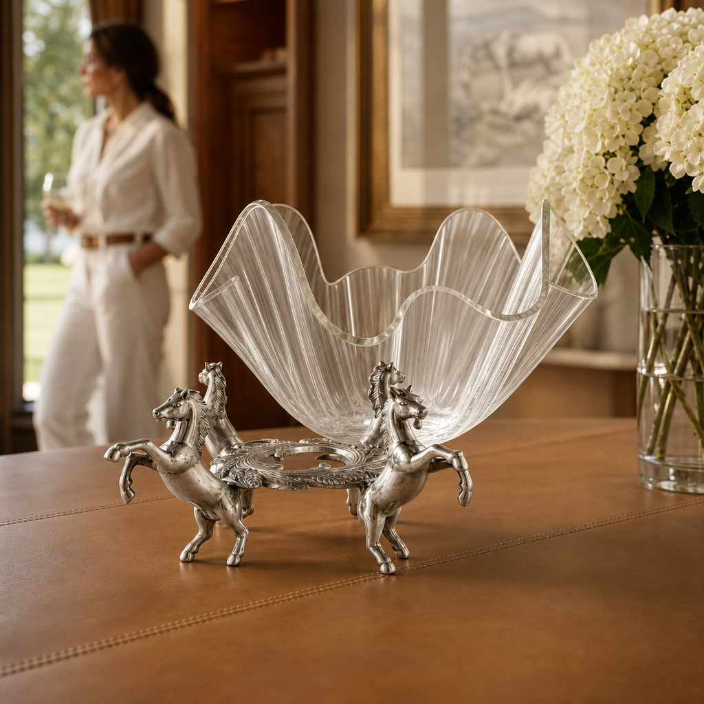 Horse Stand Acrylic Bowl 11 12
