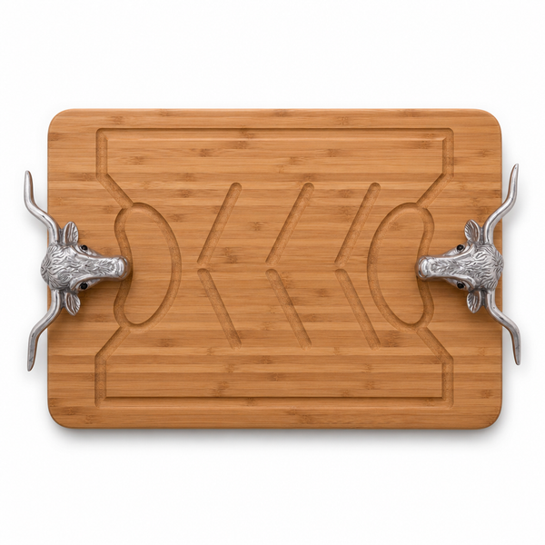 Longhorn Carving Board: Perfect Anniversary Gift for Foodies