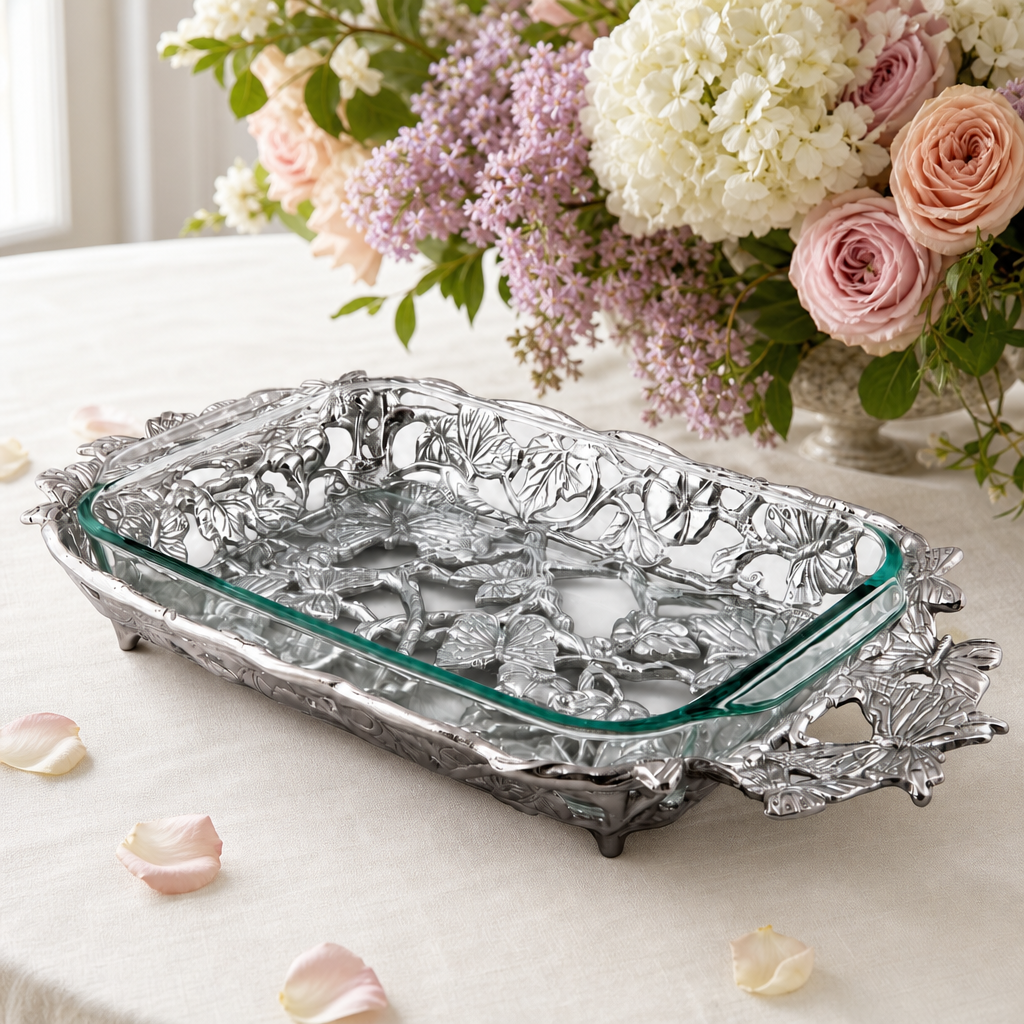 Butterfly Pyrex Holder 3qt 1