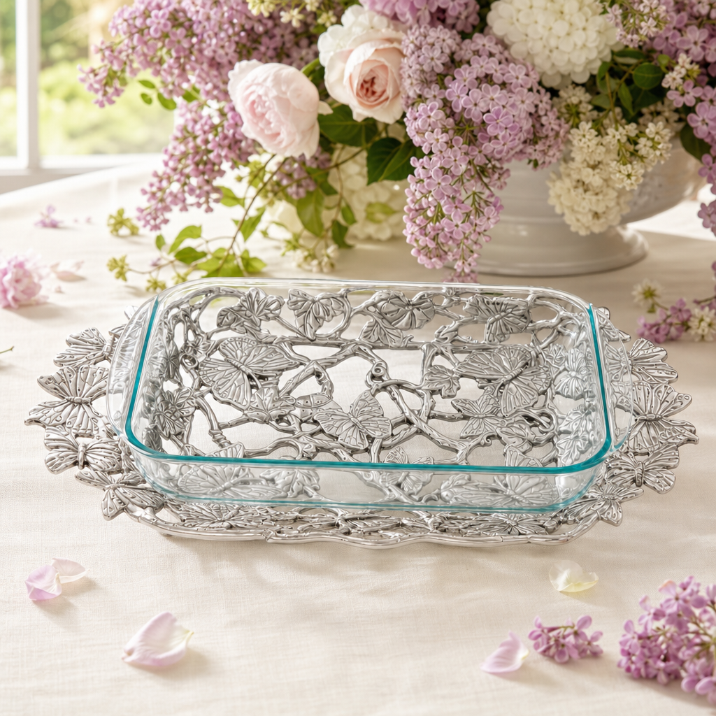 Butterfly Pyrex Holder 3qt 12