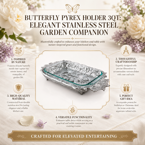 Butterfly Pyrex Holder 3qt 18