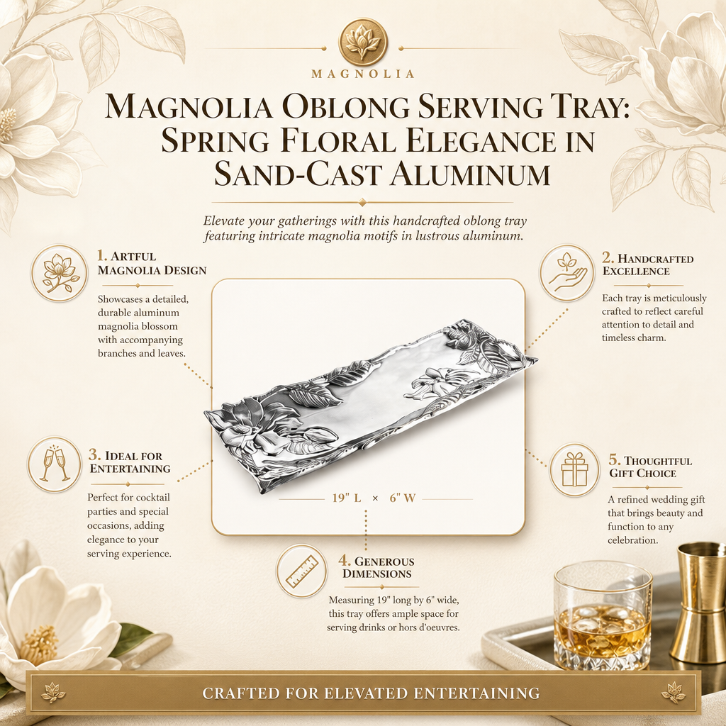 Magnolia Oblong Serving Tray 13