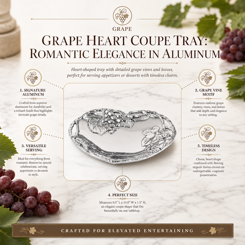Grape Heart Coupe Tray 10