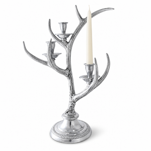 Three-Light Metal Antler Candlestick 1