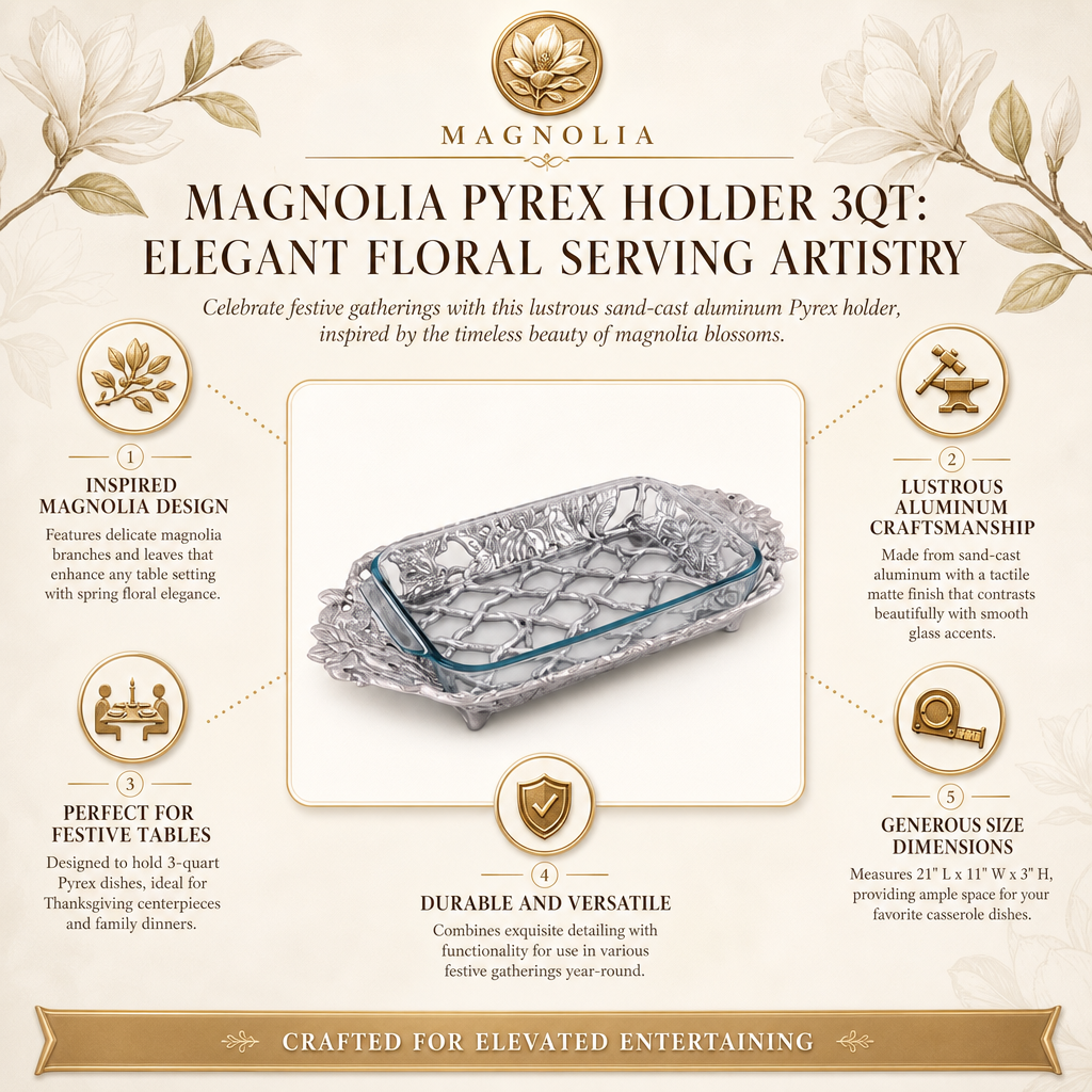 Magnolia Pyrex Holder 3qt 13