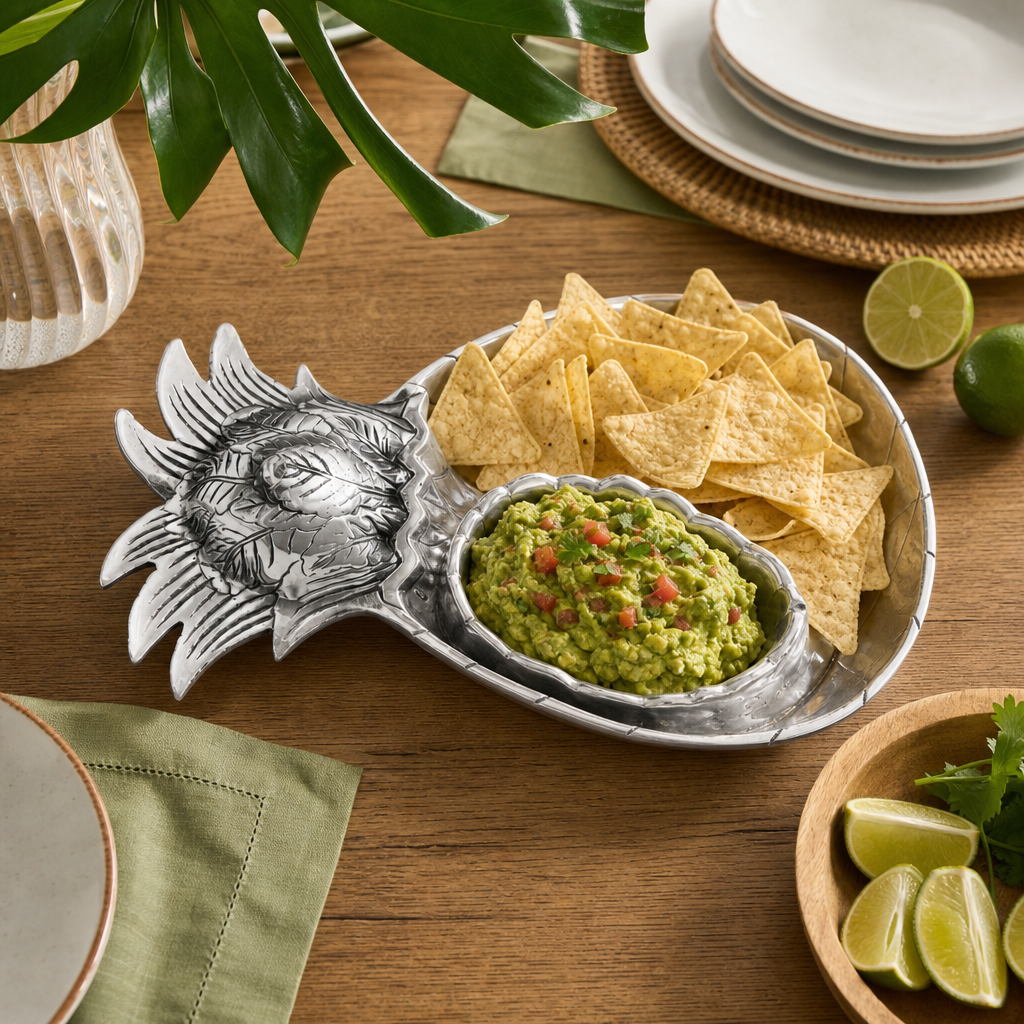 Pineapple Chip and Dip Tray 7