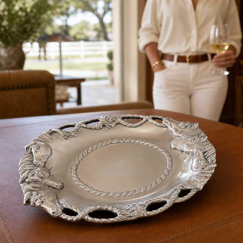 Horse Oval Tray 12
