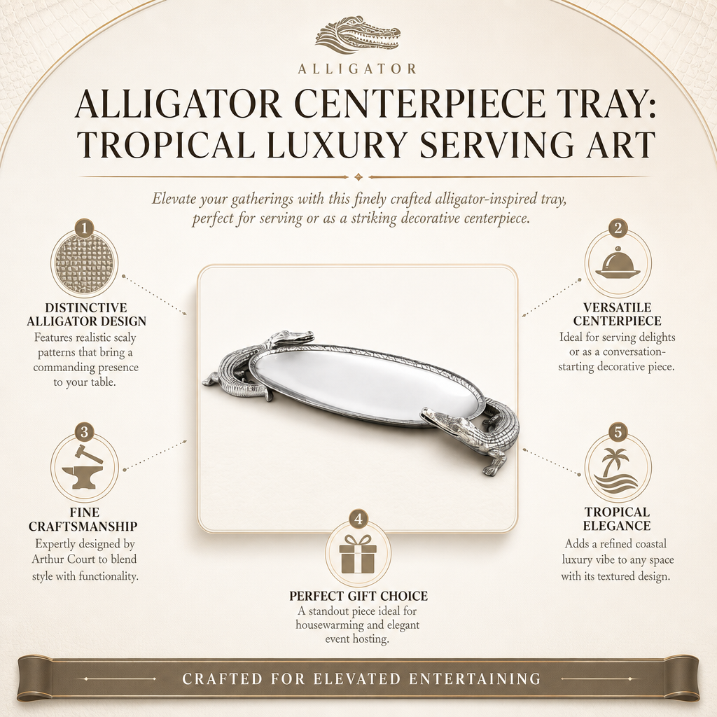Alligator Centerpiece Tray 7