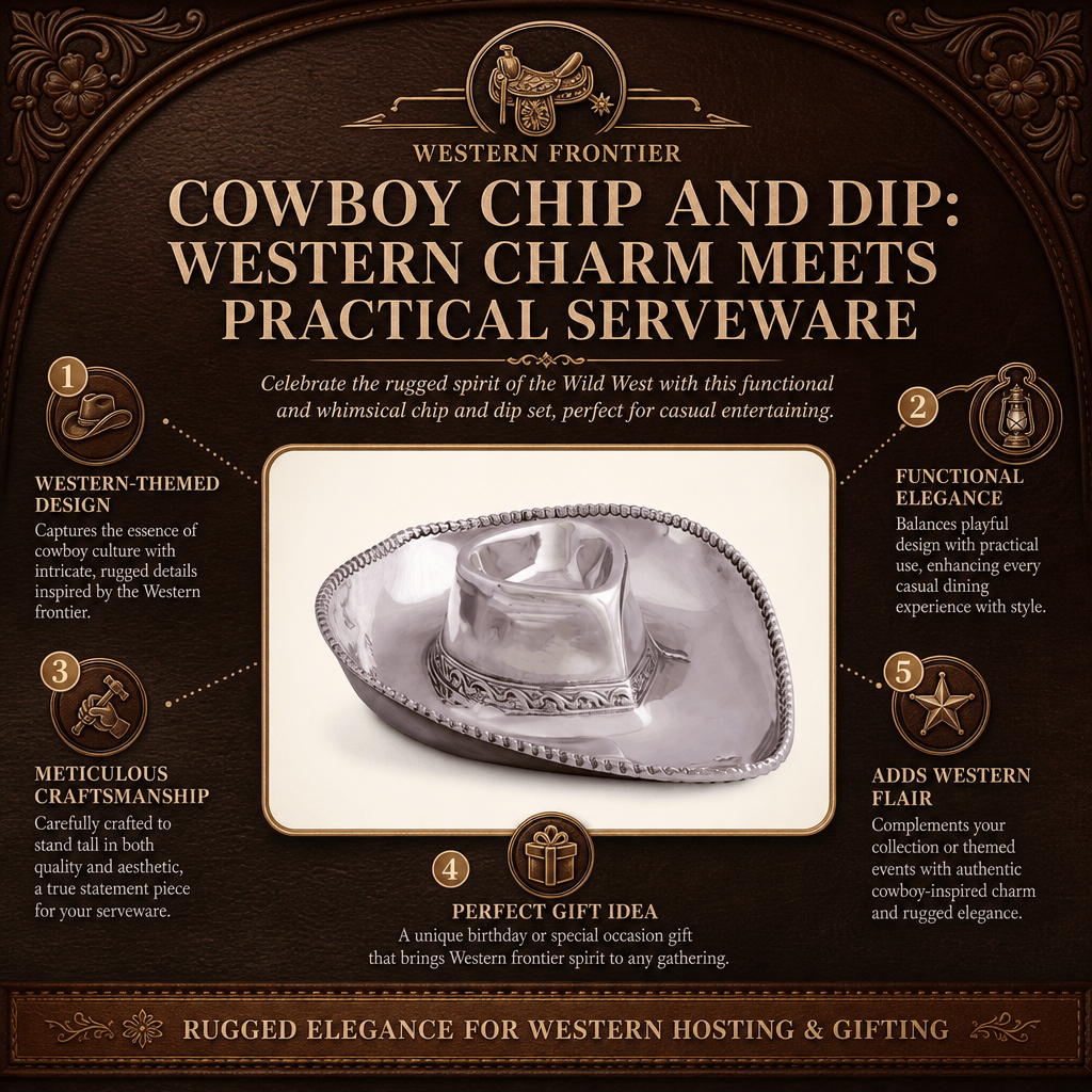 Cowboy Chip and Dip: Western Charm Meets Practical Serveware