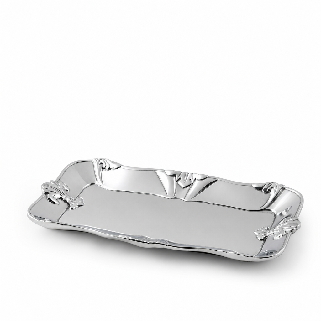 Fleur-De-Lis Bread Tray 6x12 1