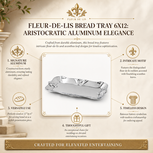 Fleur-De-Lis Bread Tray 6x12 8