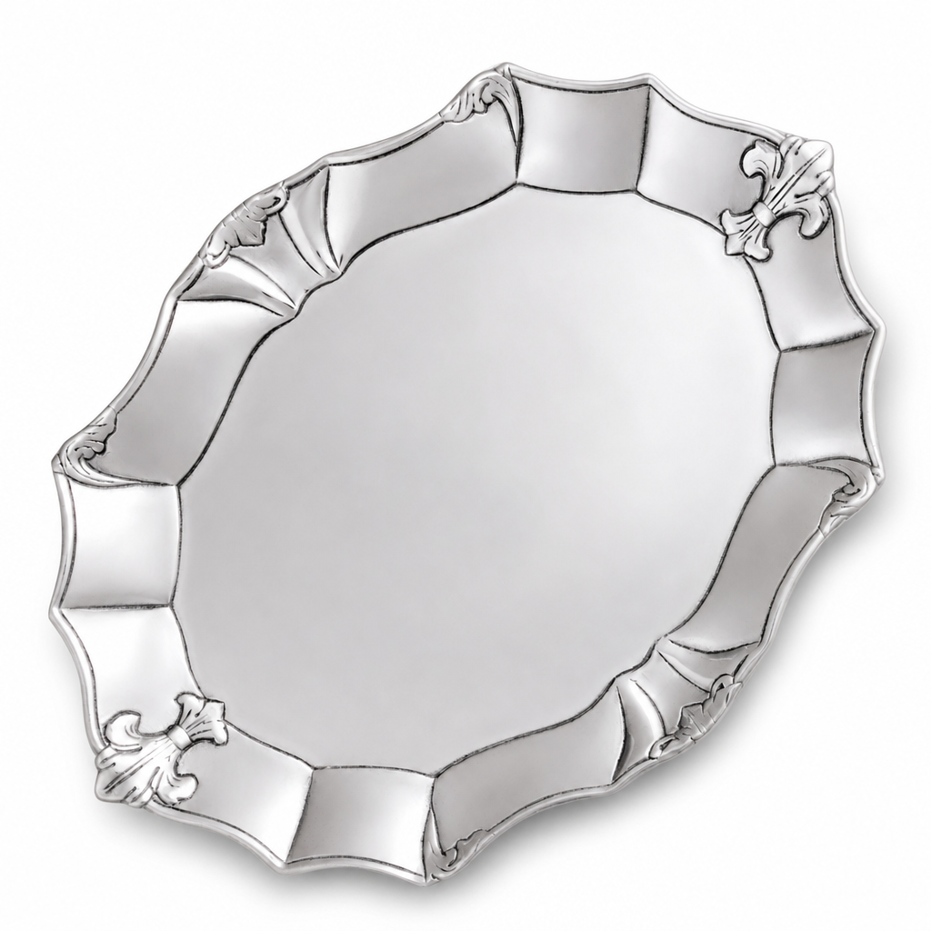 Fleur-De-Lis Oval Platter 1