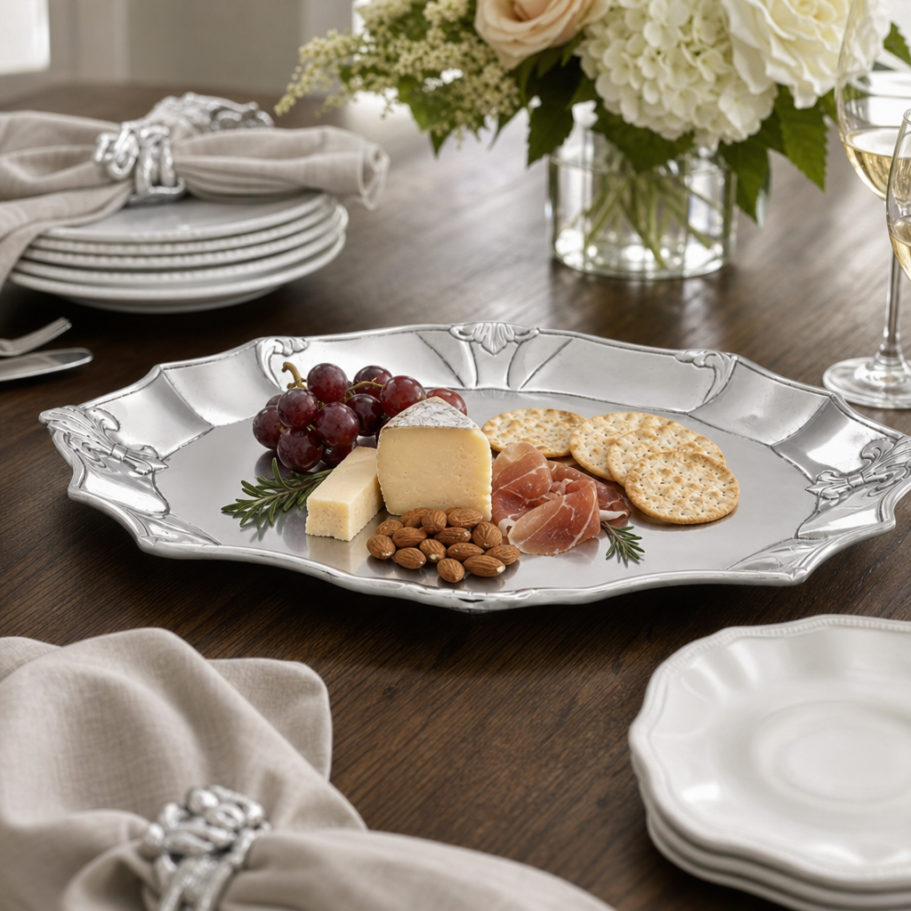 Fleur-De-Lis Oval Platter 5