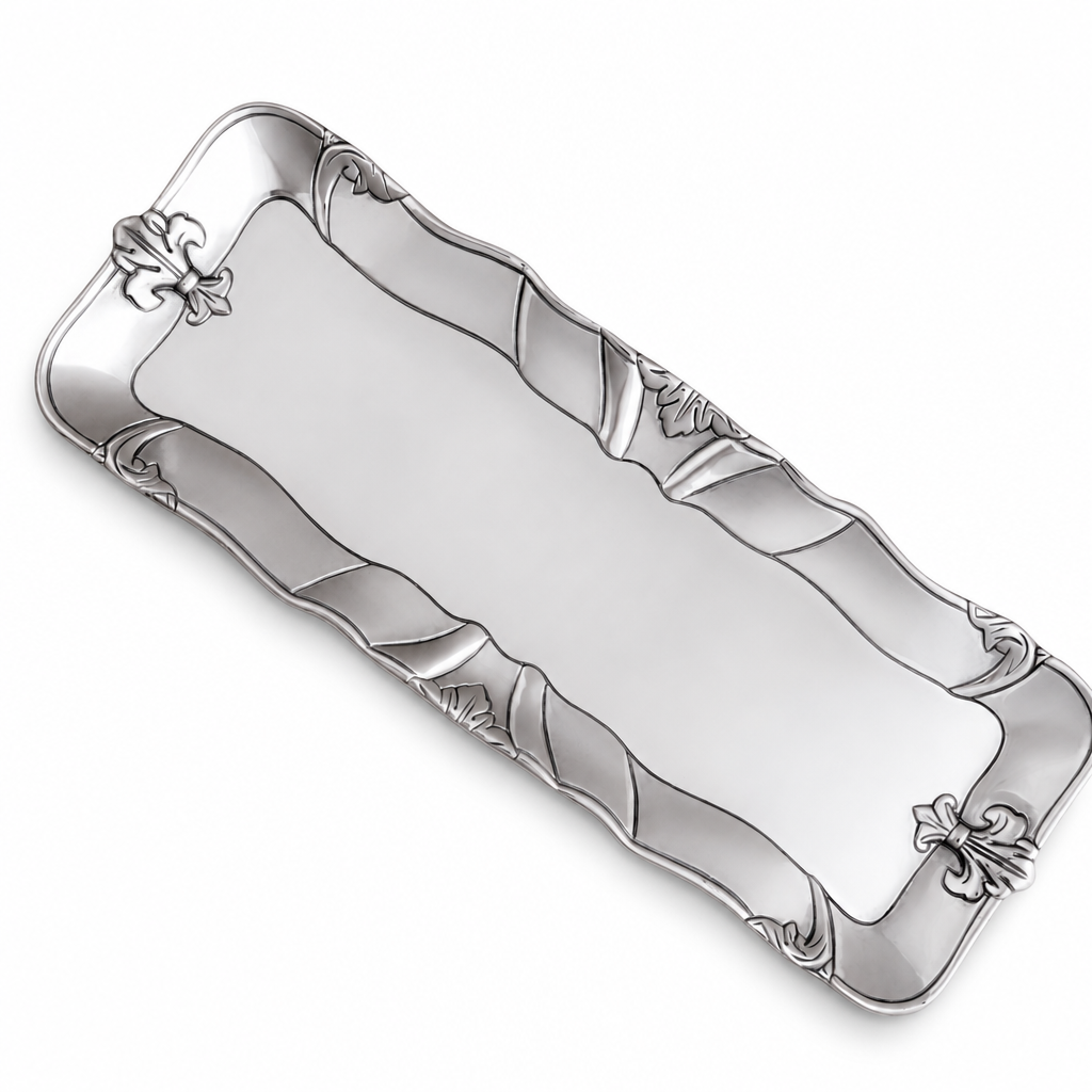 Fleur-De-Lis Oblong Tray 1