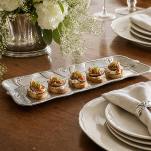 Fleur-De-Lis Oblong Tray 6