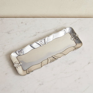 Fleur-De-Lis Oblong Tray 10