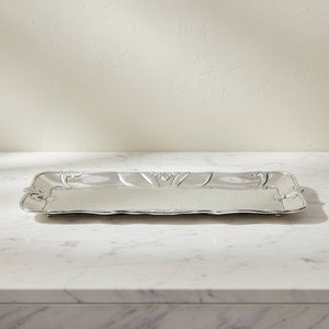 Fleur-De-Lis Oblong Tray 11