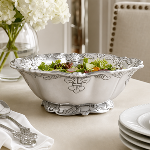 Fleur-De-Lis Salad Bowl 12 2