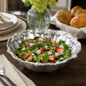 Fleur-De-Lis Salad Bowl 12 7