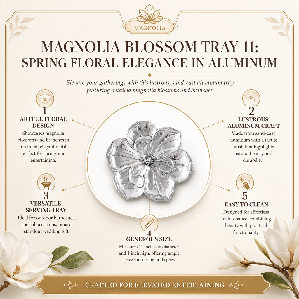 Magnolia Blossom Tray 11 14