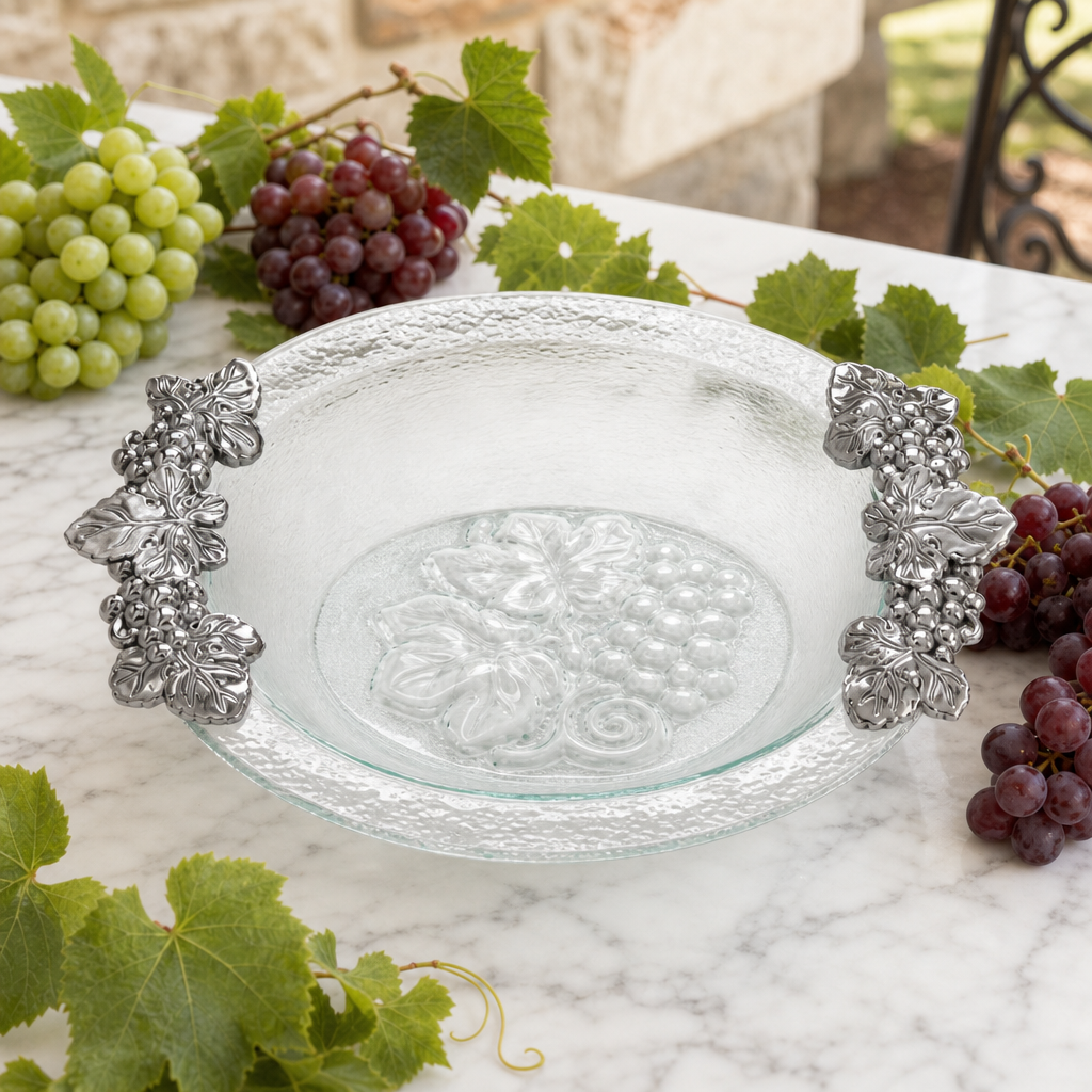 Grape Glass Salad Bowl 2