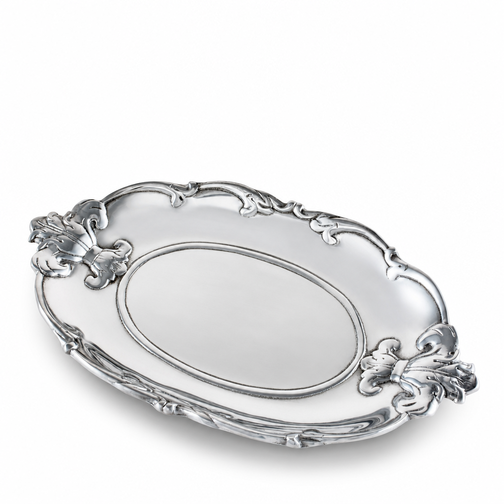 Fleur-De-Lis Oval Tray 1