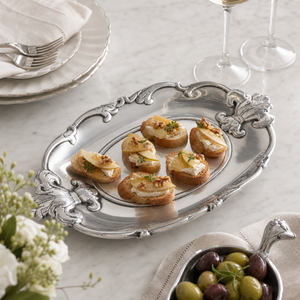 Fleur-De-Lis Oval Tray 5
