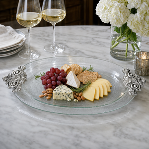 Fleur-De-Lis Glass Platter 7