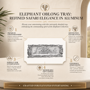 Elephant Oblong Tray 9