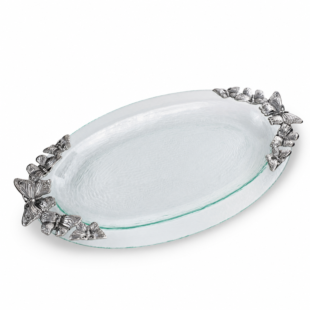 Butterfly Glass Platter 1