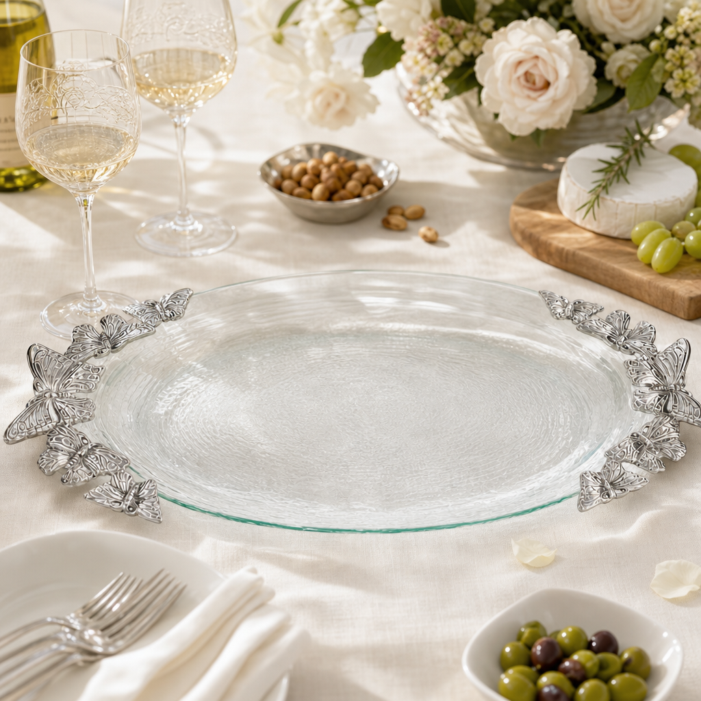 Butterfly Glass Platter 7