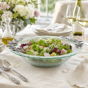 Butterfly Glass Salad Bowl 7