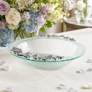 Butterfly Glass Salad Bowl 5
