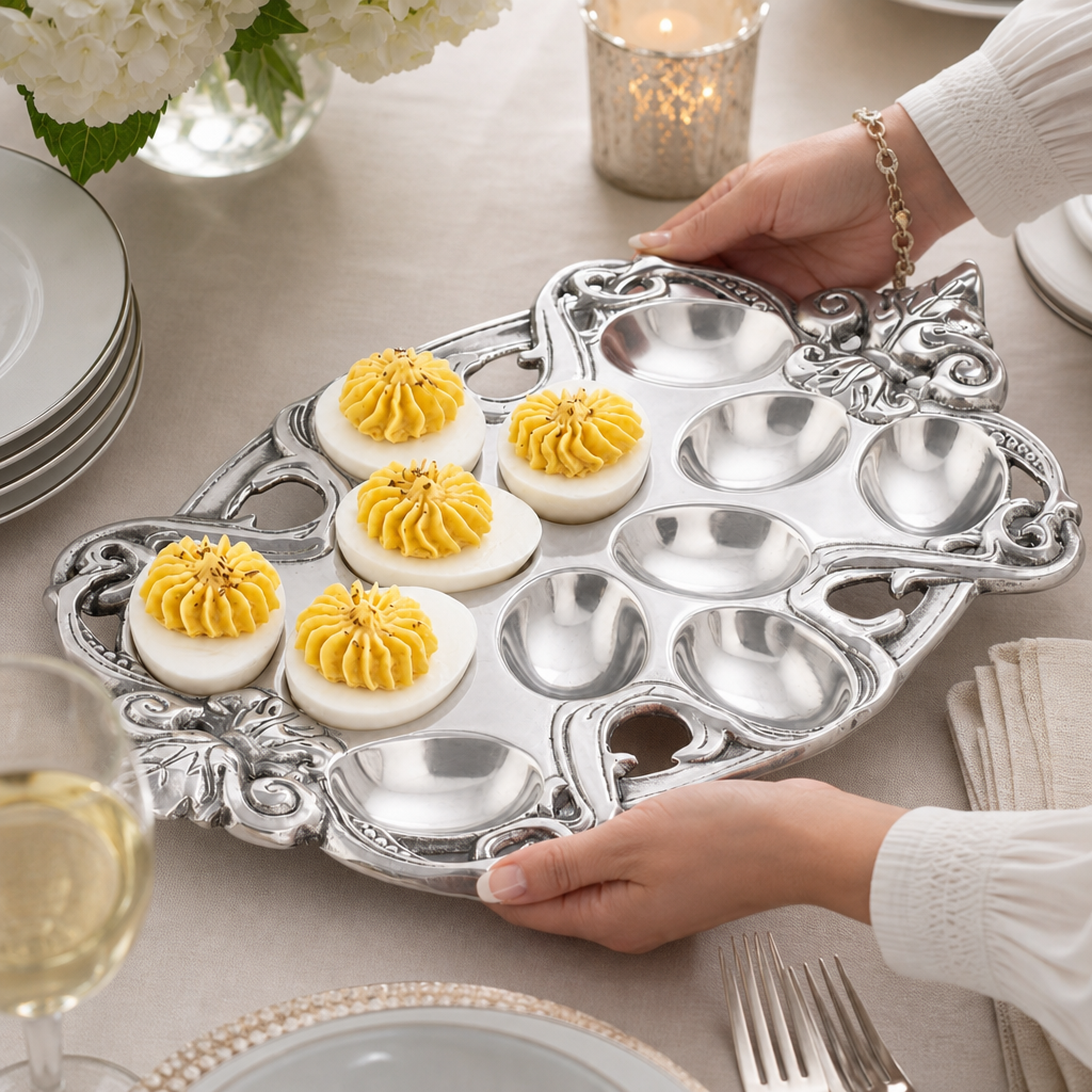 Fleur-De-Lis Deviled Egg Holder 4