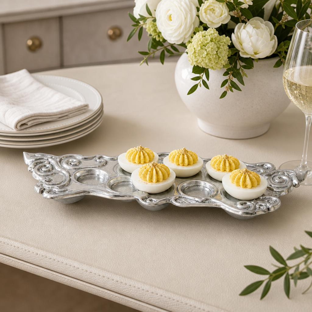 Fleur-De-Lis Deviled Egg Holder 3
