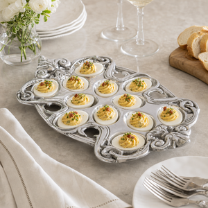 Fleur-De-Lis Deviled Egg Holder 6