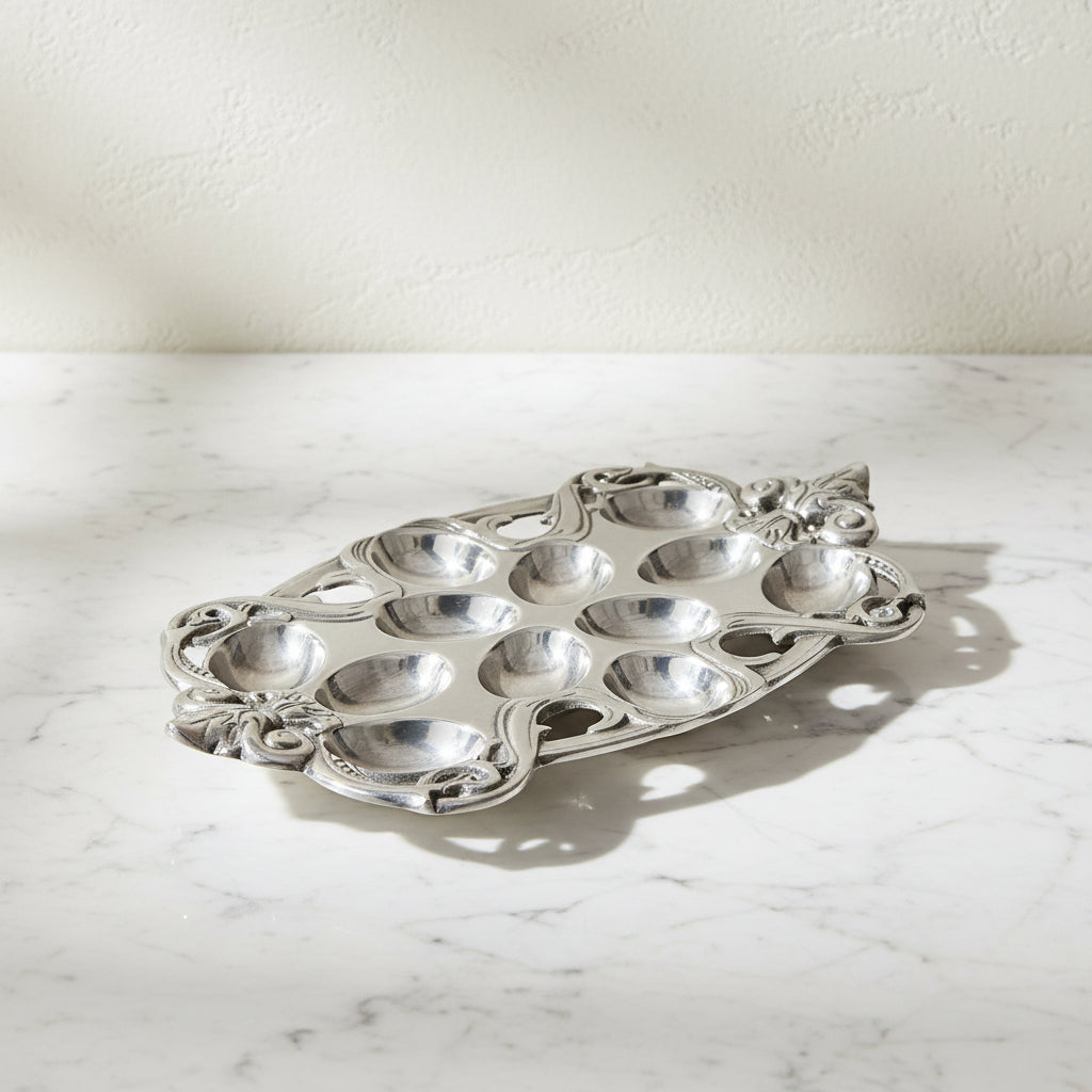 Fleur-De-Lis Deviled Egg Holder 11