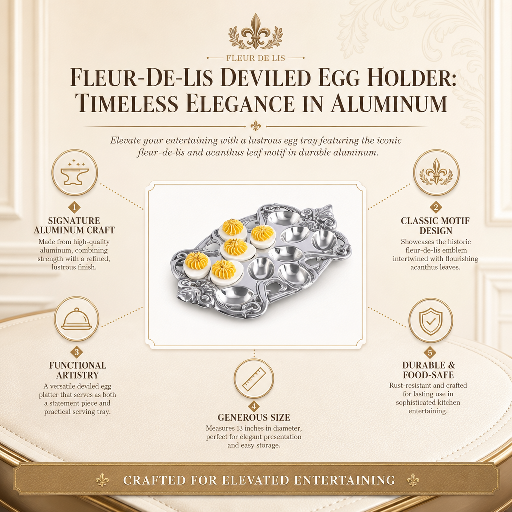 Fleur-De-Lis Deviled Egg Holder 13