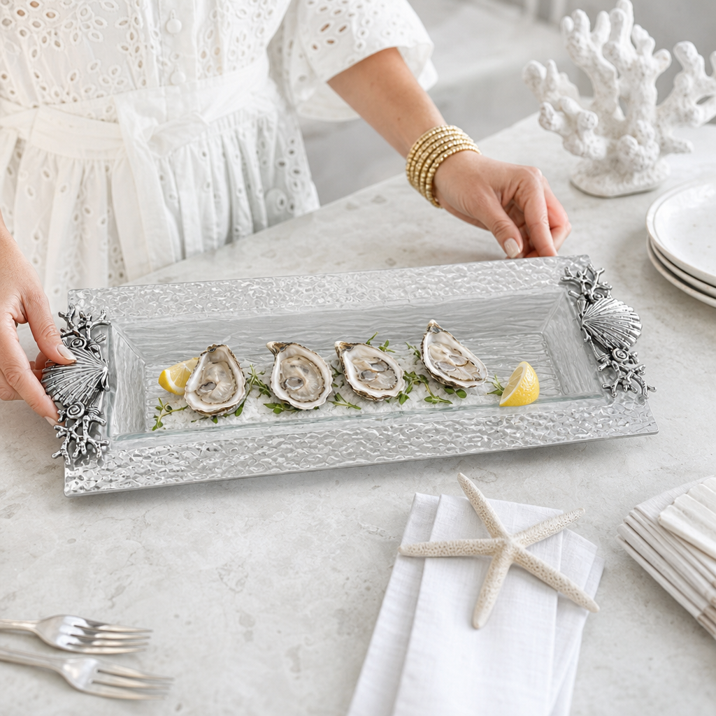 Shell/Sea Life Oblong Tray 3