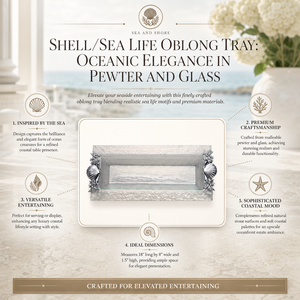 Shell/Sea Life Oblong Tray 6