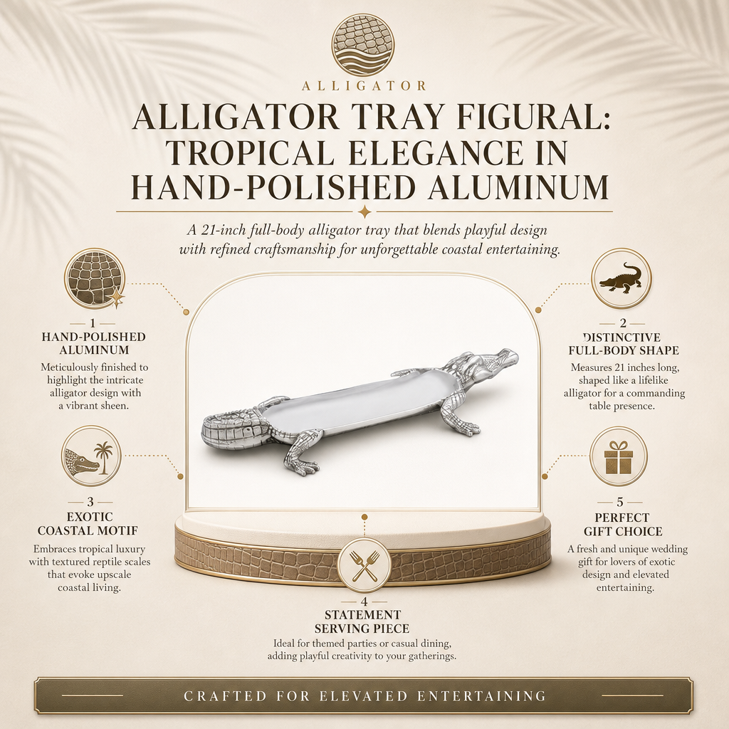 Alligator Tray Figural 7